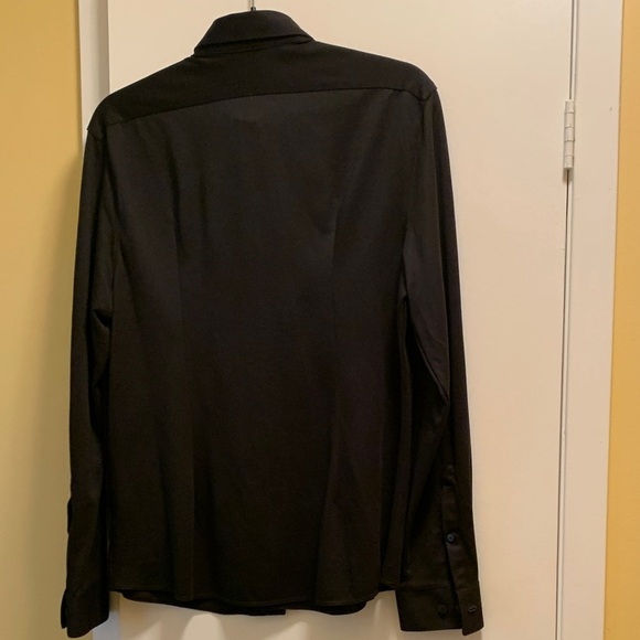 Calvin Klein Extra Slim Fit Men's Black Dress Shirt - Picture 6 of 13